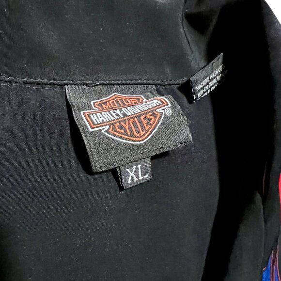 Harley Davidson York Pennsylvania Vintage Short Sleeve Button Down Shirt - Picture 3 of 4